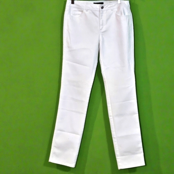 Lafayette 148 New York Denim - Lafayette 148 New York Skinny Denim White Jeans Wmns Sz 6 New